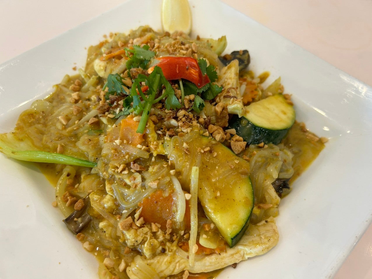 Satay Rice Noodles Basil and Mint Vietnamese Restaurant